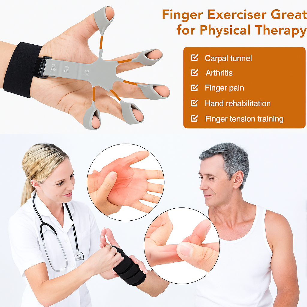 Stretch Ease™ Silicone Grip Training and Exercise Finger